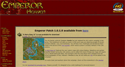 Desktop Screenshot of emperor.heavengames.com