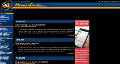 Desktop Screenshot of heavengames.com