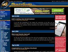 Tablet Screenshot of heavengames.com
