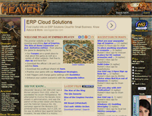 Tablet Screenshot of aoe.heavengames.com