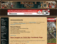 Tablet Screenshot of medieval2.heavengames.com
